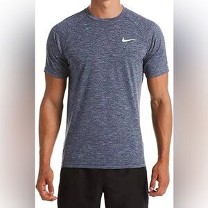 NIKE NWOT Men's Hydroguard Dri-FIT Stretch UPF 40+ Heather Rash Guard S